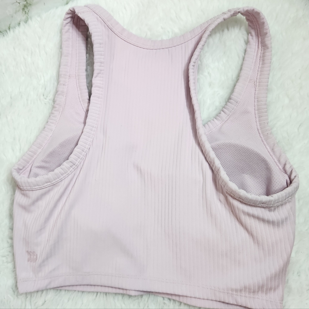 All In Motion Ribbed Sport Bra Crop Tank - Picture 4 of 7
